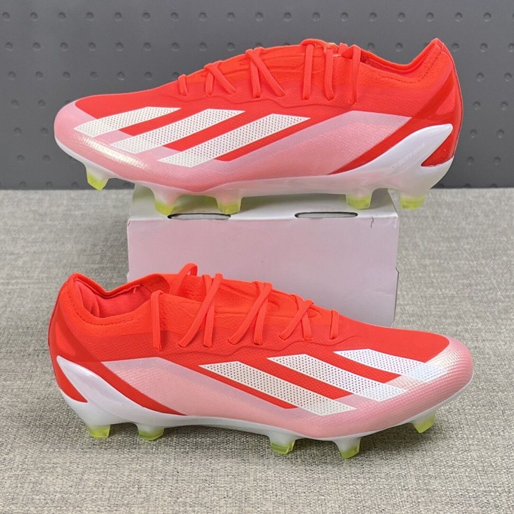 Adidas Soccer Cleats X CrazyFast Elite FG Solar Red IG0593 Mens 6.5 / Womens 7.5 - Picture 1 of 11